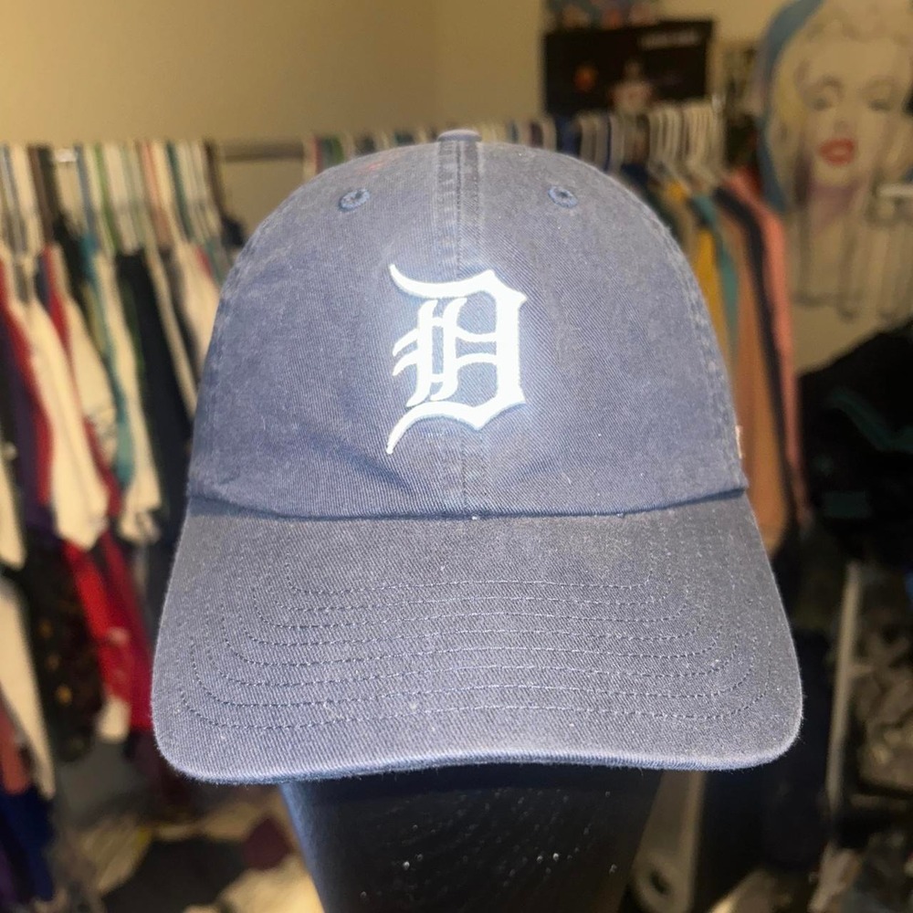 Detroit Tigers MLB Navy Blue Embroidered Baseball Hat Unisex Adults